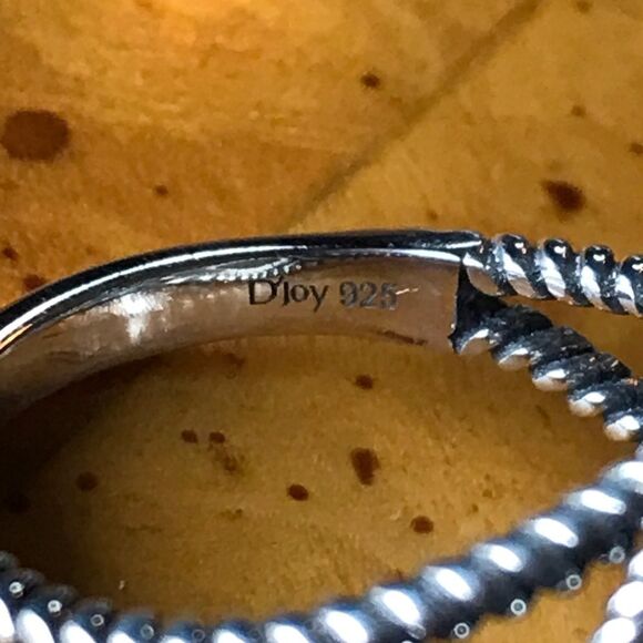 Blue Turquoise Sterling Silver Flower Ring Size 8 - Picture 6 of 9